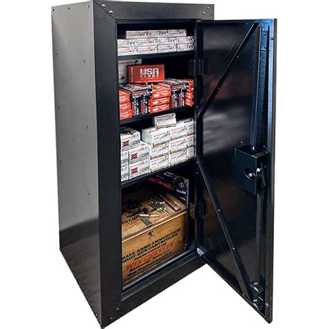 metal gun storage box|gun safe with ammo storage.